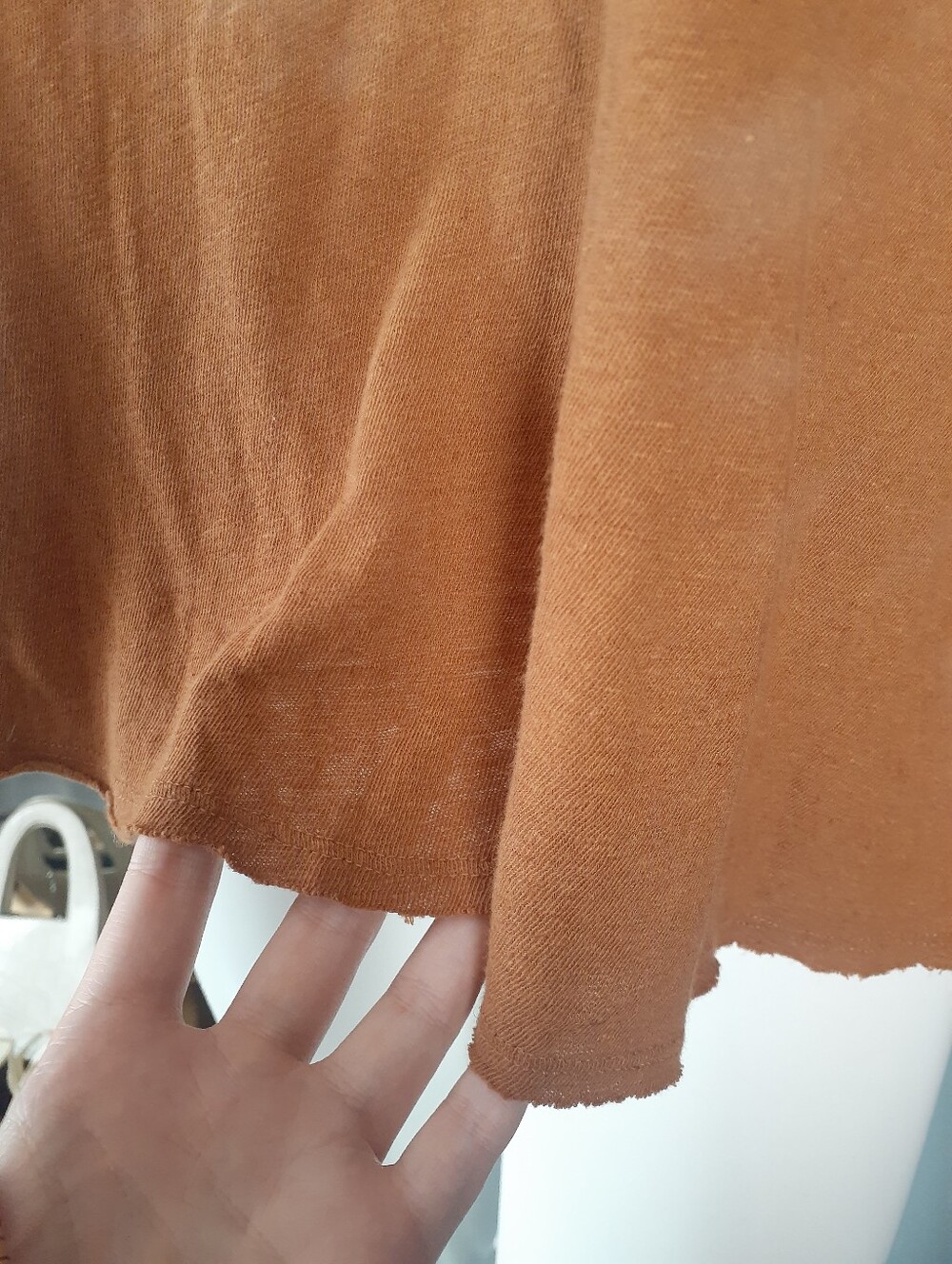 Zara Nwt Women's Lightweight Knit Top - Rust/Brown - Picture 9 of 12